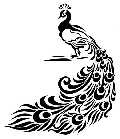 Peacock Stencil - Artisan Enhancements